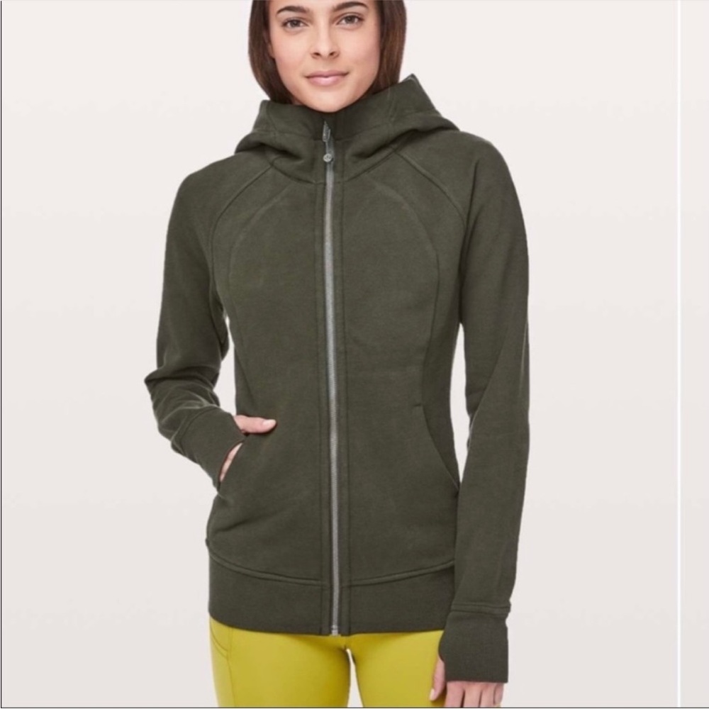 Lululemon Olive Green Athletic Zip-Up